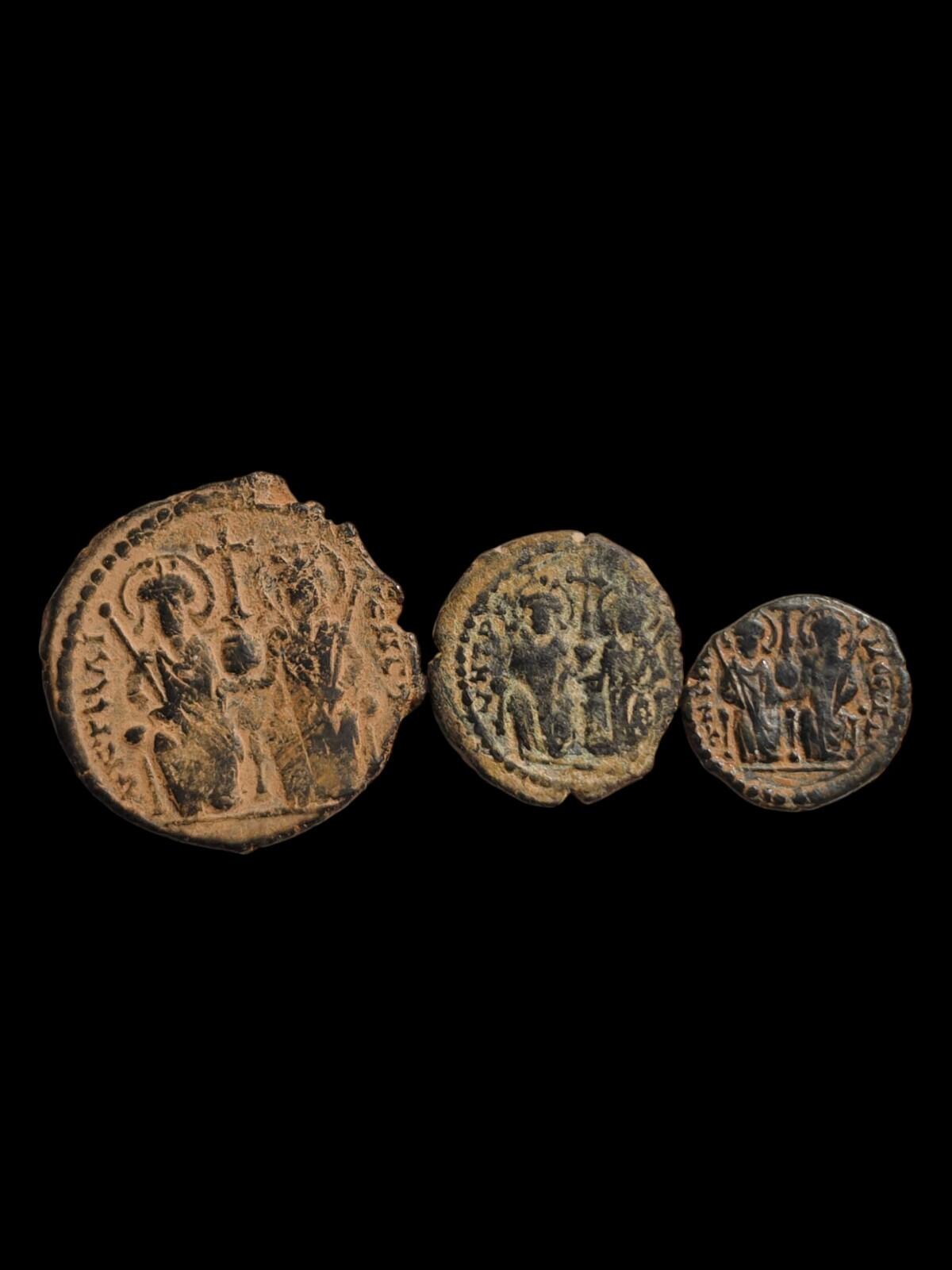 Roman Byzantine | Justin II & Sofia | Theoupolis | 572-573 | RARE