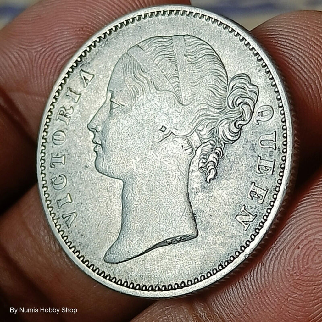 #N9QQ84 #British EAST INDIA COMPANY 1840 Victoria QUEEN Silver rupee