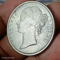 #N9QQ84 #British EAST INDIA COMPANY 1840 Victoria QUEEN Silver rupee