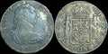 Shipwreck Effect Saltwater Dam. 1782FF Spanish Mexico 8 Reales Wow Grade