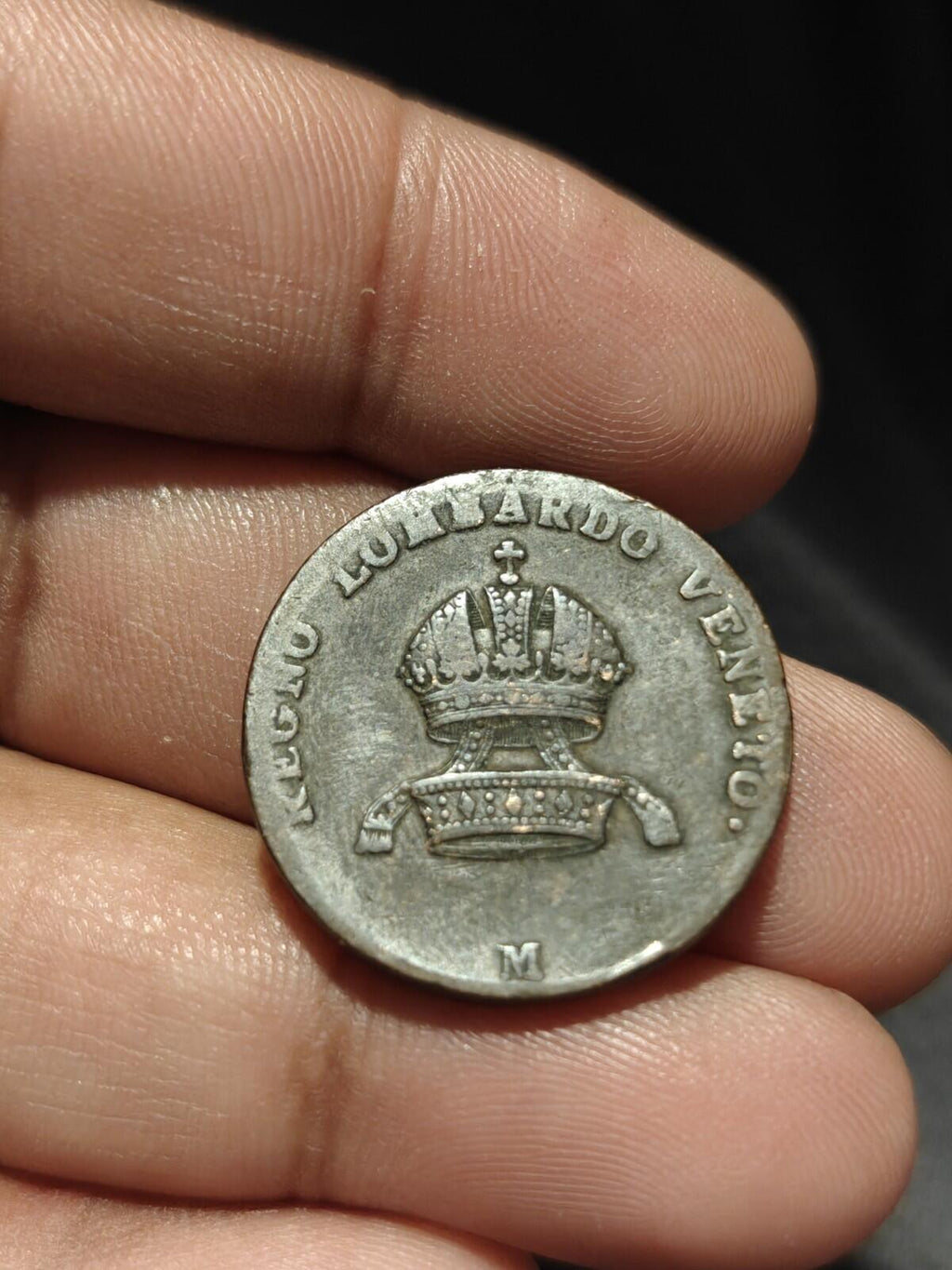 1822 M États italiens Lombardie Vénétie 5 Centesimi Pièce Cuivre Italie