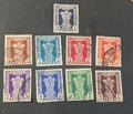 1950-51 INDIA OFFICIALS SHORT SET - USED - VF