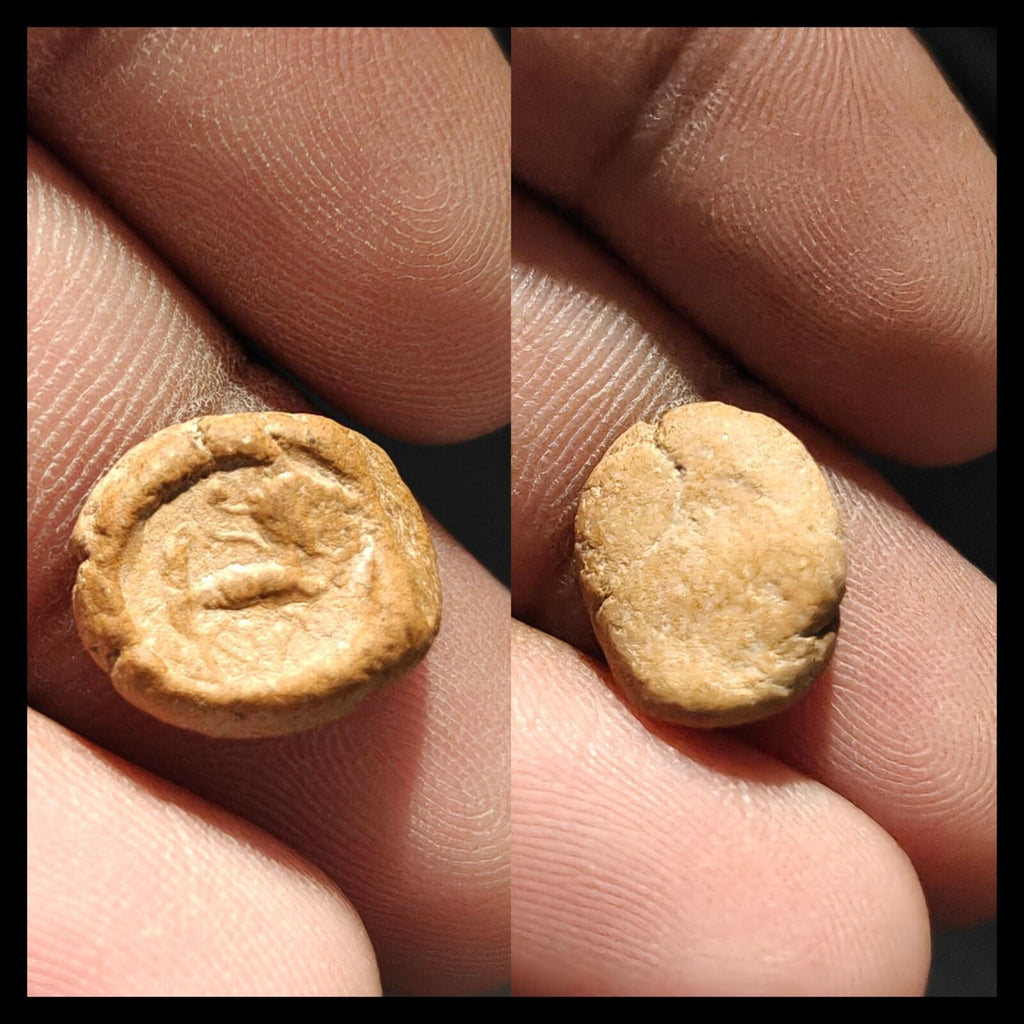 Ancient Greek Roman Circa 1st-3rd centuries AD Terracotta Clay Bullae Tessera