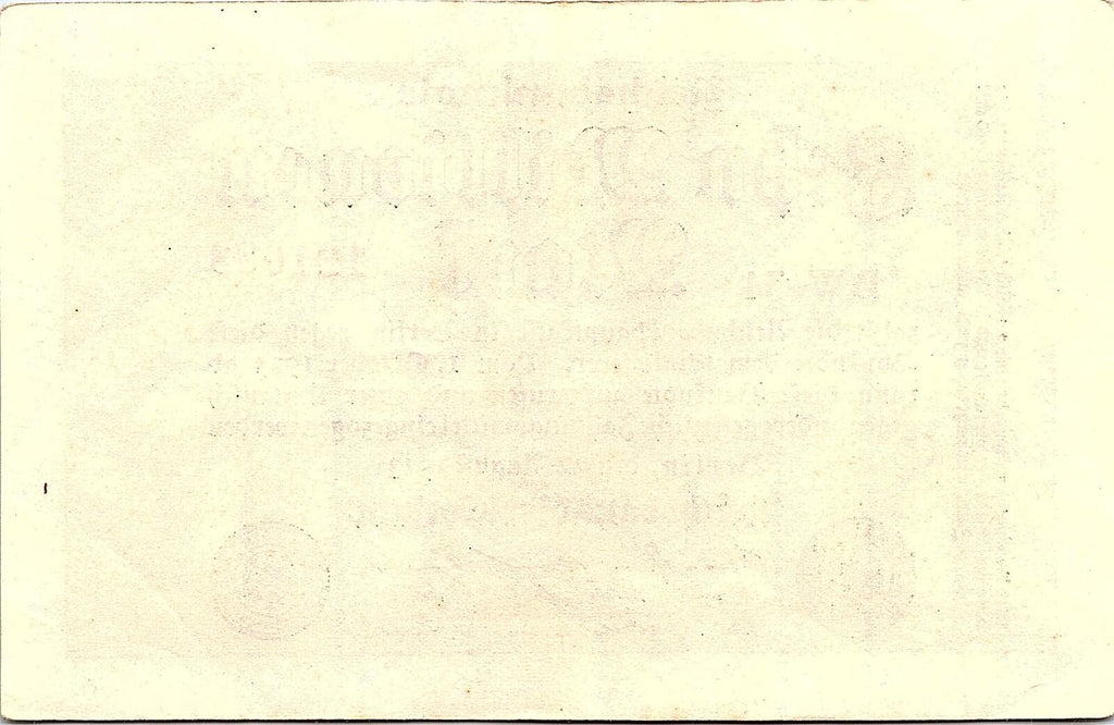 Germany 1923 Bill Of 10,000,000 Mark Better Grade Hyper Inflation WWI