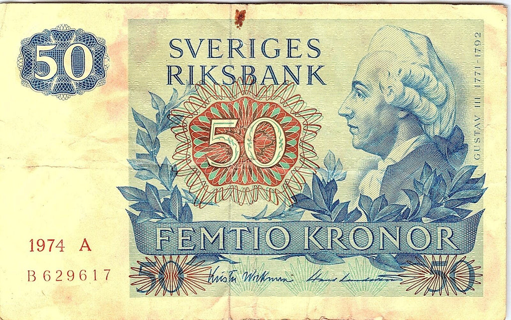 SWEDEN - 50 KRONOR 1989 Better Grade