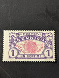 Reunion colonial island country map 1949 MLH