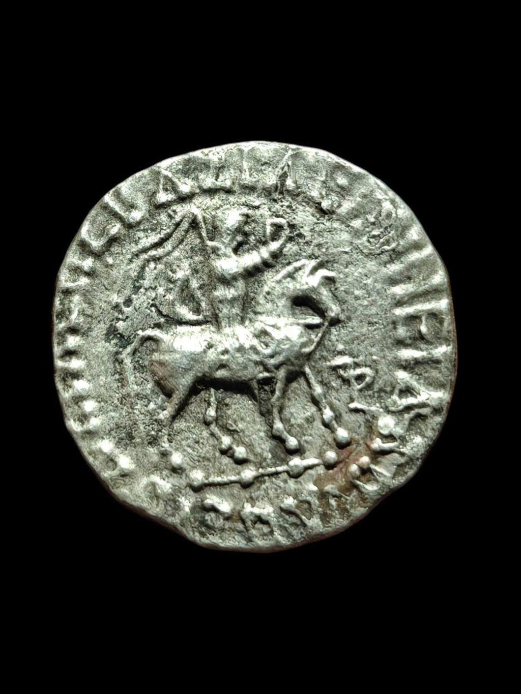 INDO-SCYTHIAN KINGS. Azes I. Circa 58-19 BC. AR silver Tetradrachm