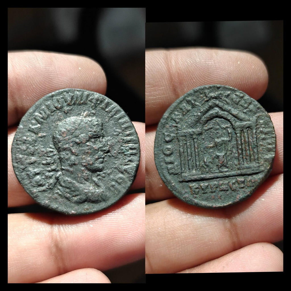 Empereur PHILIPPE Ier l'Arabe - Ancienne monnaie romaine antique de CYRRHUS ZEUS, 15g