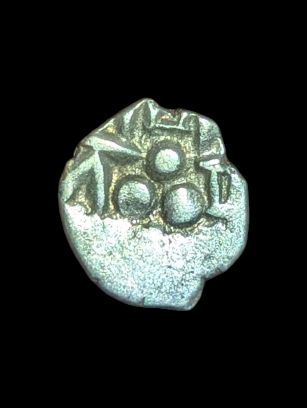 Dirham d'argent du gouverneur Asad, type bilingue avec arabe et brahmi, vers 712-856