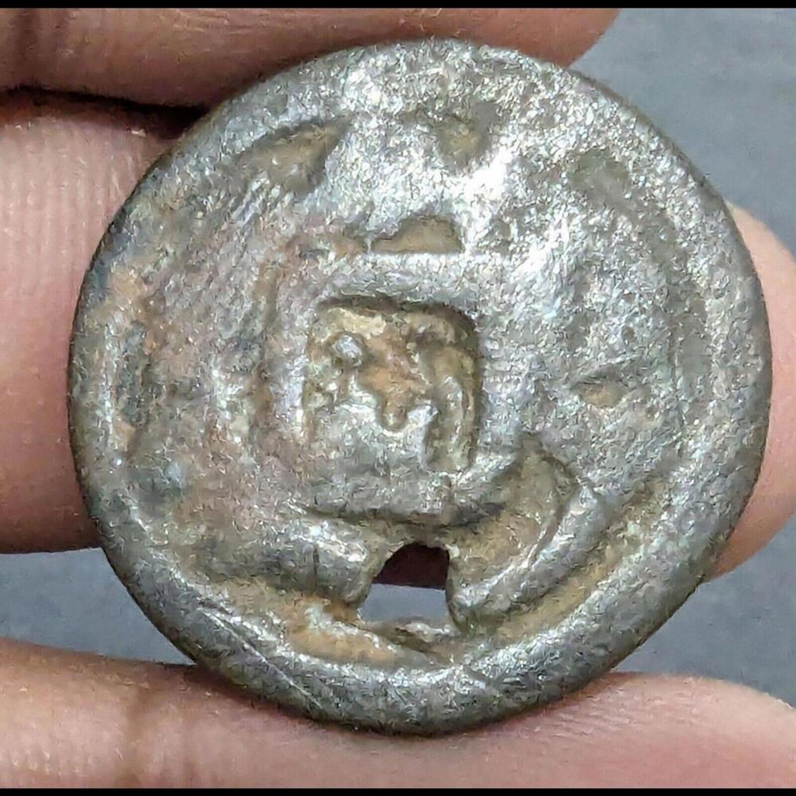 伊斯兰教前中东粟特现金币，潘赤的阿姆扬大师，非常稀有