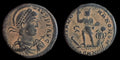 Monnaie, Gratien, Follis, 378-383, NicomédieBronze, RIC:14a GLORIA ROMANORVM, 5,6 G