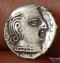 #AB34#India SILVER coin of VIJAY sena Western Kshatrapas.Indo-Scythian rulers