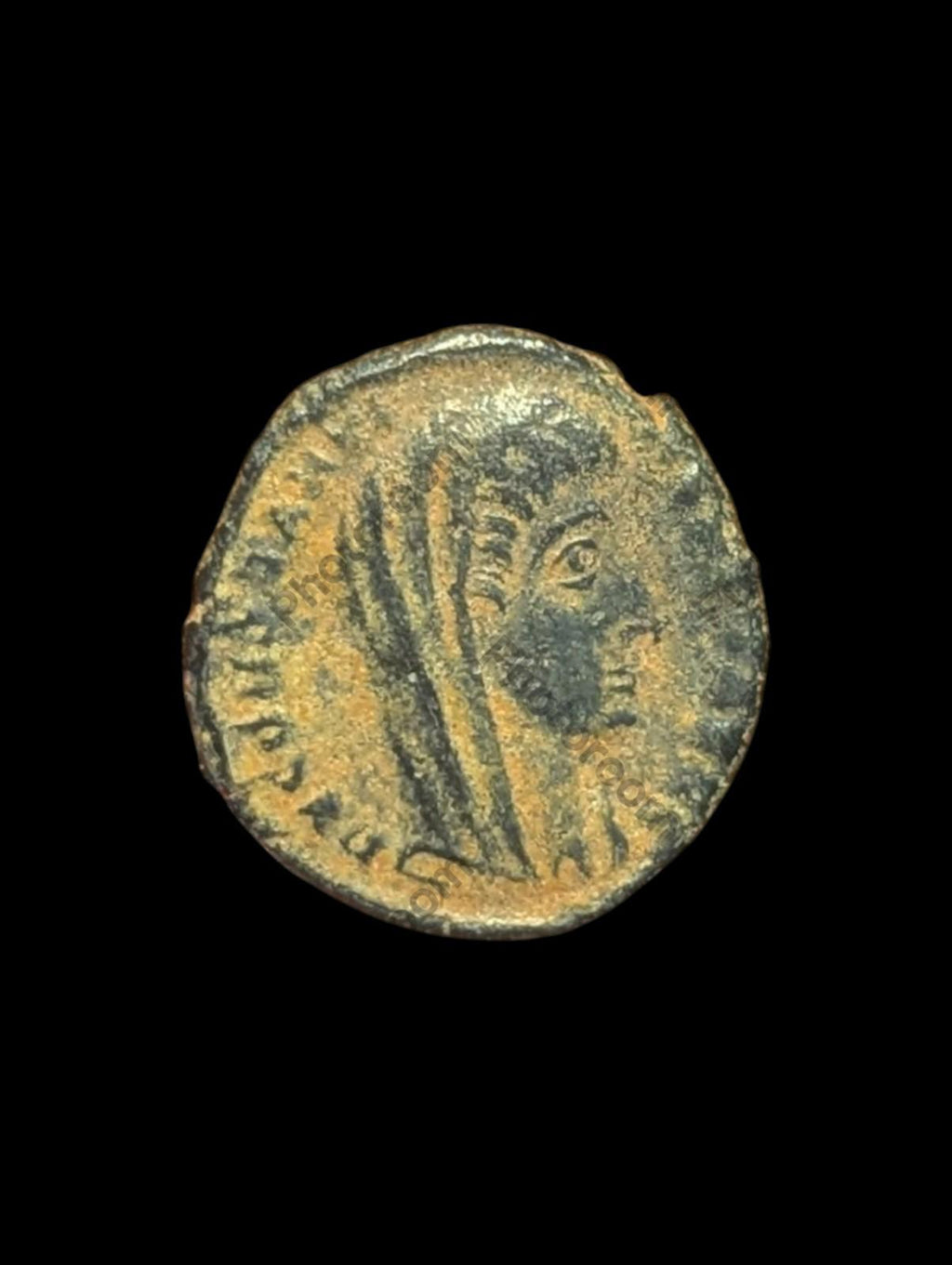 Monnaie romaine antique. Divus Constantin Ier 337 apr. J.-C. Follis Æ 15 mm.