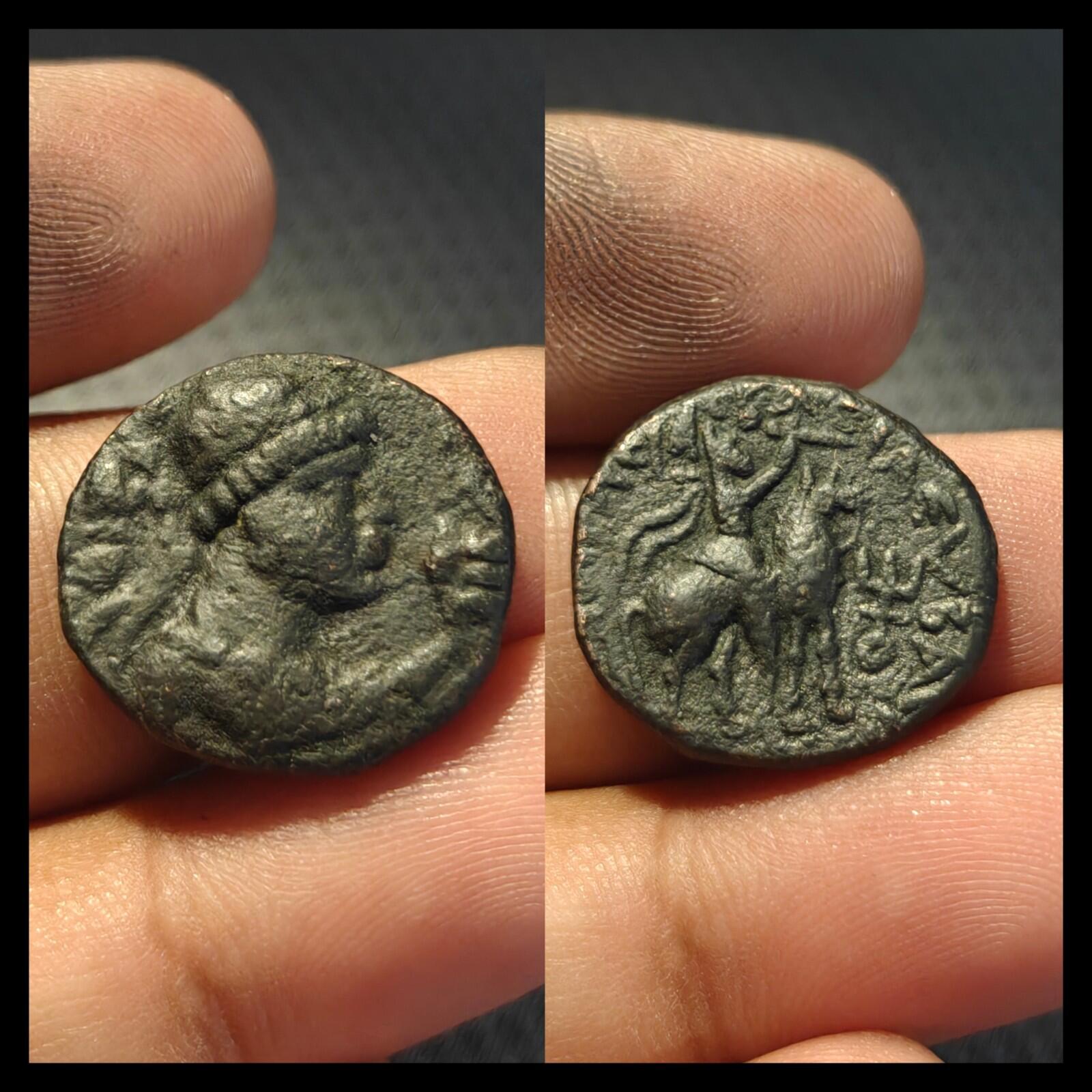 Vima Takto (Soter Megas). Circa AD 80-100. Æ Unit Rare