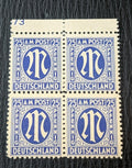 Stamps Germany Allied Bi-Zone Anglo-American WWII 4x 25 Pfennig 1945 Mi.Nr. 28