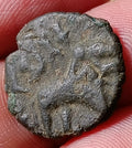 #Rownak#V77#Ancient India Satavahana Satakarni Elephant potin coin 1 Karashapana