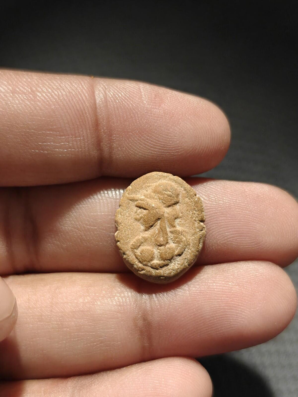 Ancient Greek Roman Circa 1st-3rd centuries AD Terracotta Clay Bullae Tessera