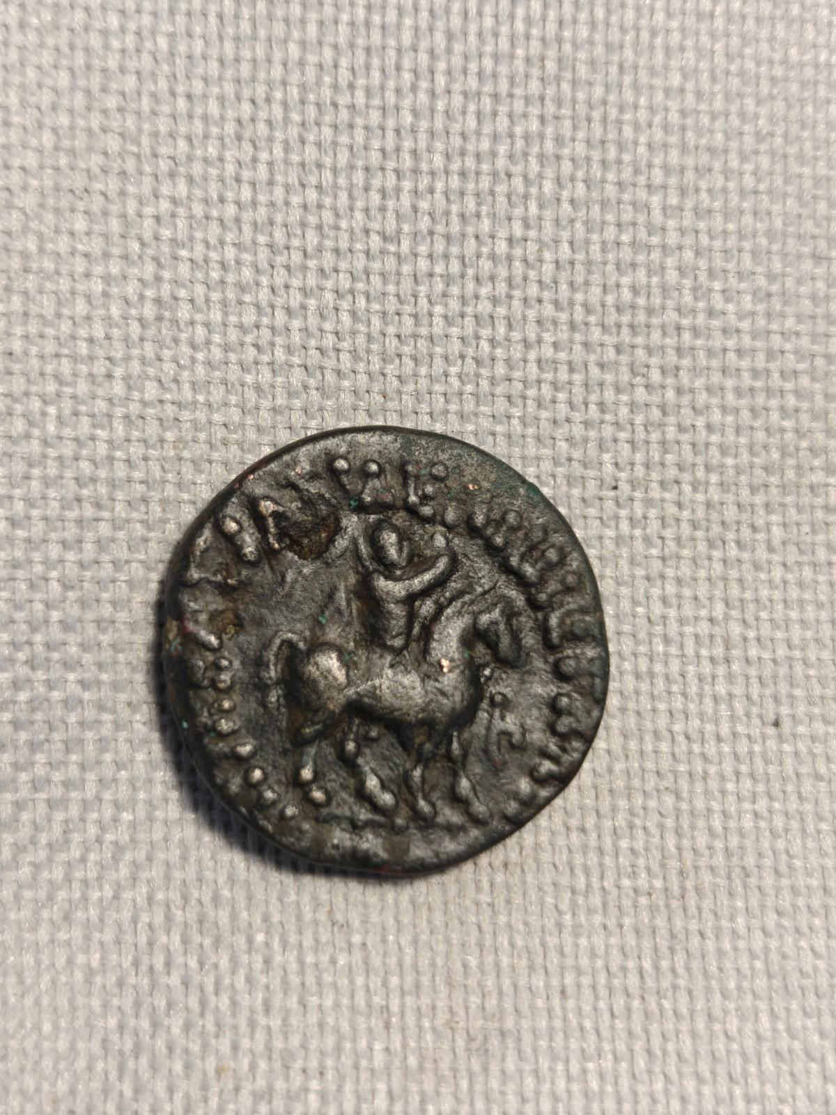 ROIS INDO-SCYTHES. Azès Ier. Vers 58-19 av. J.-C. Tétradrachme en billon.