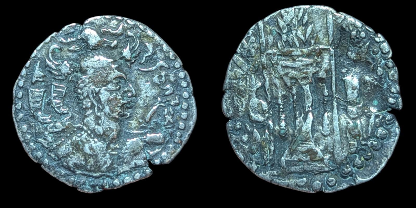 HUNNIC TRIBES or Nezak Huns Nezak Shah 500AD ANCIENT Drachm Coin Rare 🥈 Silver*