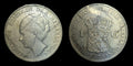 1928 Pays-Bas Royaume avec Reine WILHELMINA Pièce de 1 Gulden en Argent VINTAGE