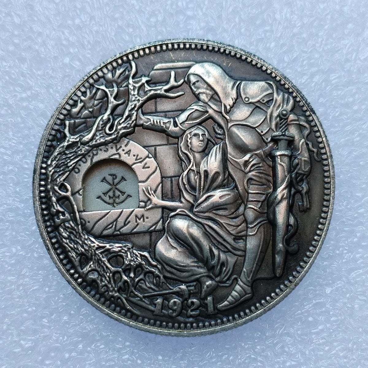 Mechanical Coin - Wandering Cup European and American Style Maya Silver Plated Activity Coin Wholesale Collection Metal Coin