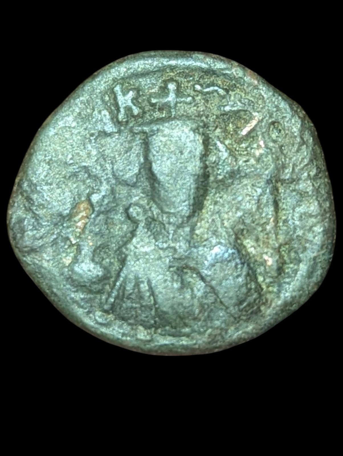 Islamic ARAB Byzantine Period UMAYYAD Æ Fals,  Three Standing Caliphate 685-690