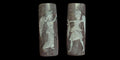Agate Stone King Ancient Near Eastern  Cylinder Intaglio Bead