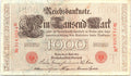 1910 Germany 1000 Mark Reichsbanknote Imperial Note red Sael Better Grade