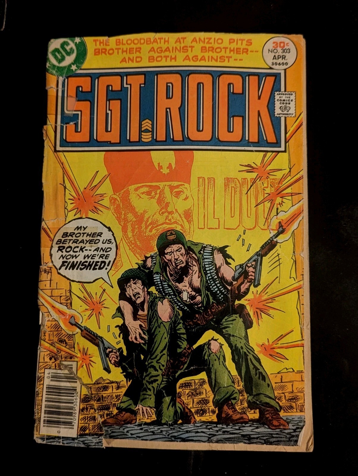 Sgt. Rock #303 ~ DC 1977 ~ ANZIO - Kanigher & Kubert  Fine Condition