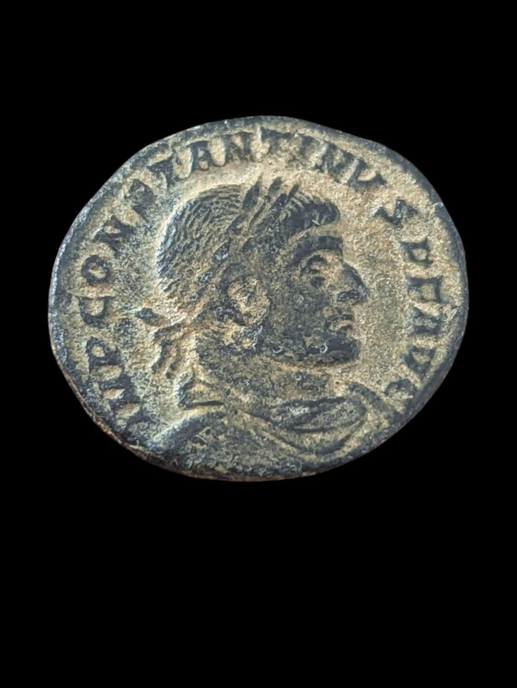 Constantine I Follis Lovely PARL Arle C-S Sol Roman Coin Arles Mint