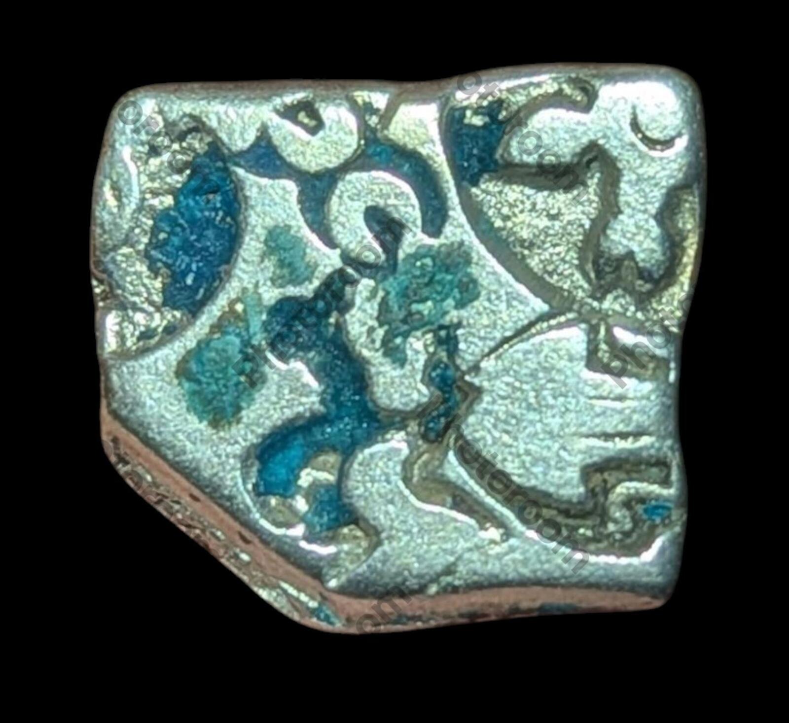 India Bengal INDUS Valley Mayuriyan Punch silver Coin 300 BC FISH Symbol