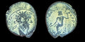 Ancienne pièce romaine Marc Aurèle AE23 de Cyrrhus Rare 161-180 ap. J.-C.