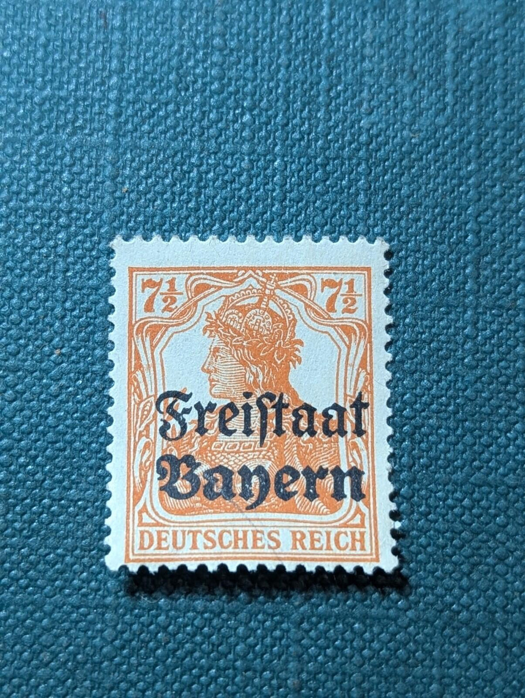 Germany Bayern OP Stamps 7 1/2 Pfennig Sg 218/Sc # 179 Mint MOGH