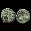 Ancient Kushan-O-Sasanians King Kobad AE Drachm Rare.