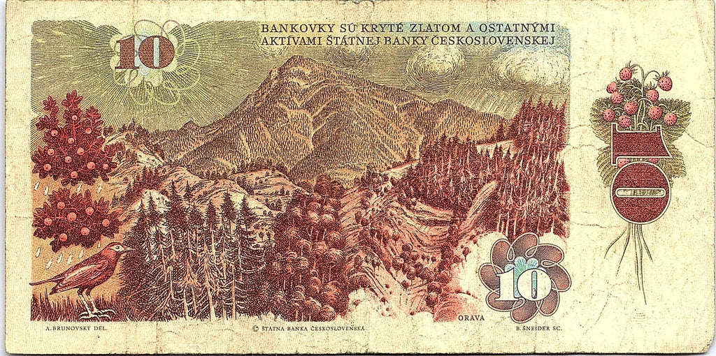 CZECHOSLOVAKIA 1986 10 KORUN Better Grade