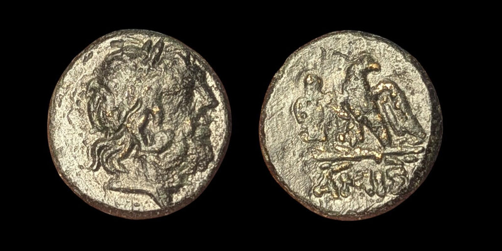 AMISOS in PONTUS MITHRADATES VI the GREAT Time Zeus Eagle Greek Coin
