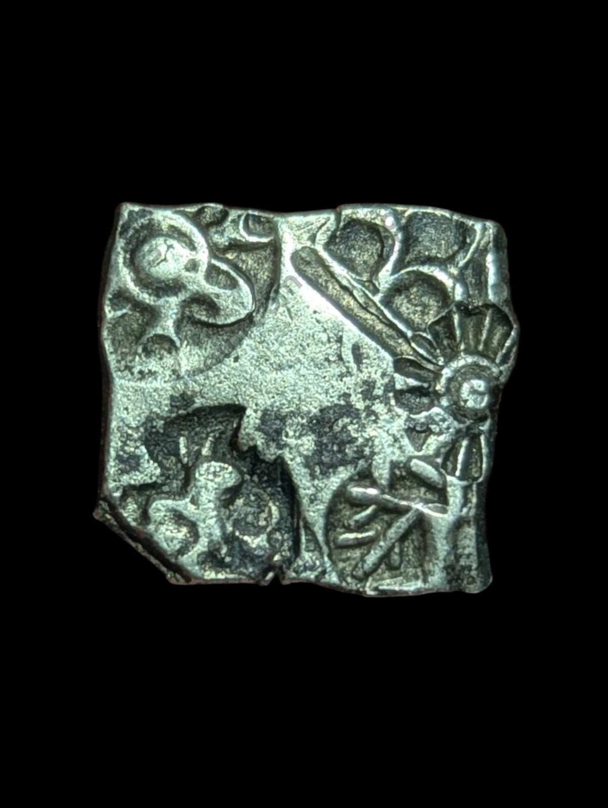 India ⭐ INDUS Valley Mayuriyan Punch ⭐ silver Coin 300 BC 🦌DEER
