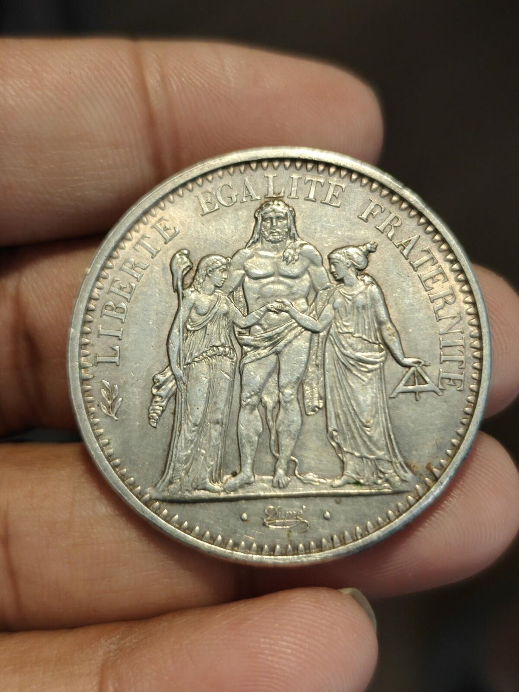FRANCE HERCULES  10 FRANCS 1965 SILVER Wow Grade