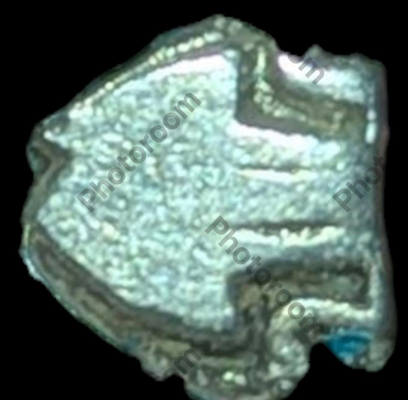 Inde Bengale Civilisation de l'Indus Pièce en argent de la Maurya, poinçonnée, 300 av. J.-C., symbole du poisson
