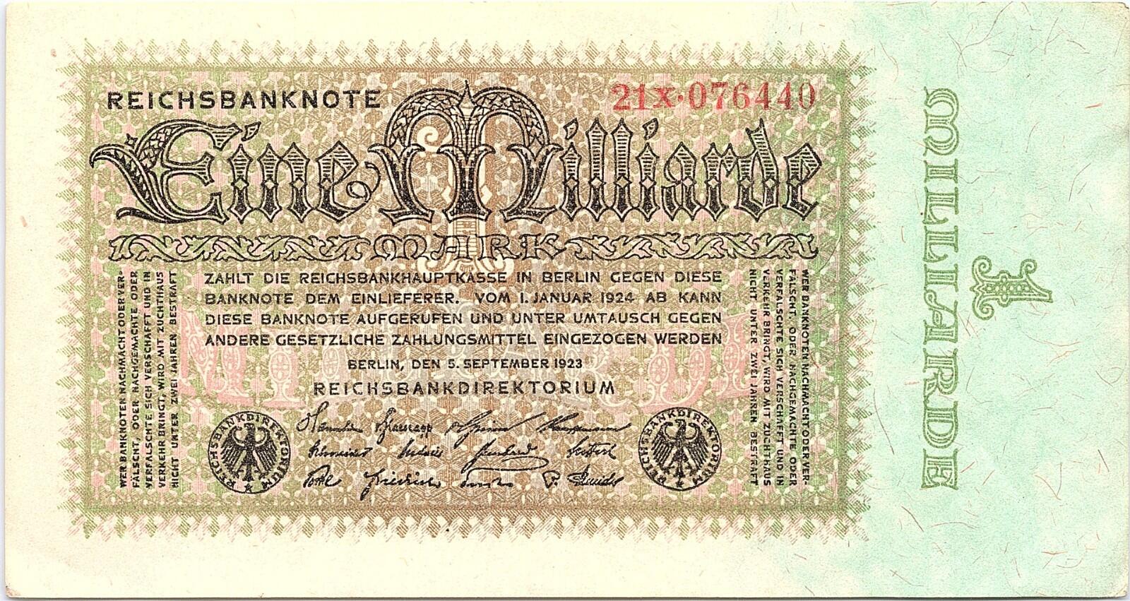 Germany: 1,000,000 Mark Note, Kr #114, VF (53979)