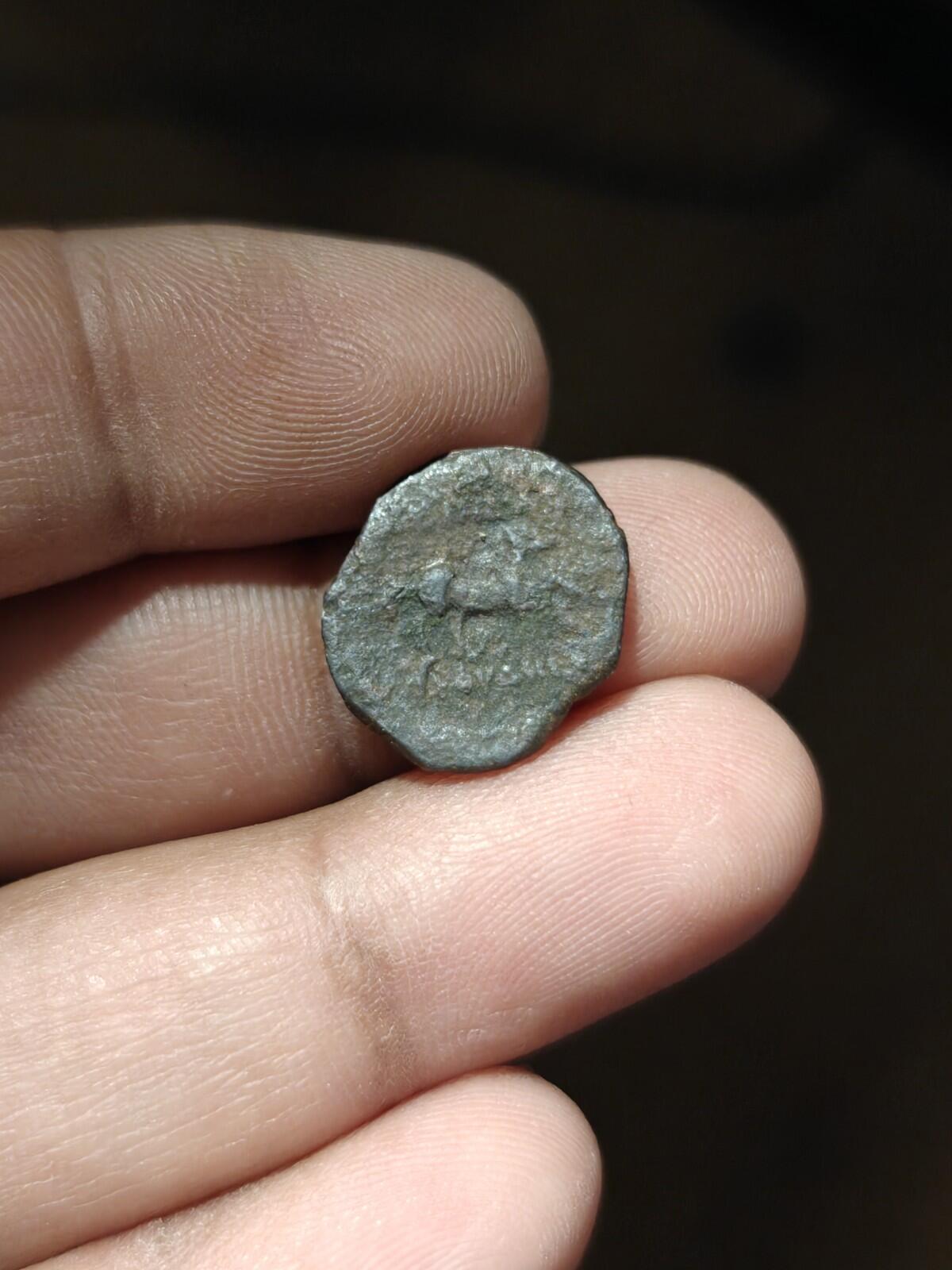 Indo-Grecs anciens, Roi de Bactriane Euthydème 230-190 av. J.-C. Cuivre 1/4 Chalkon 3g