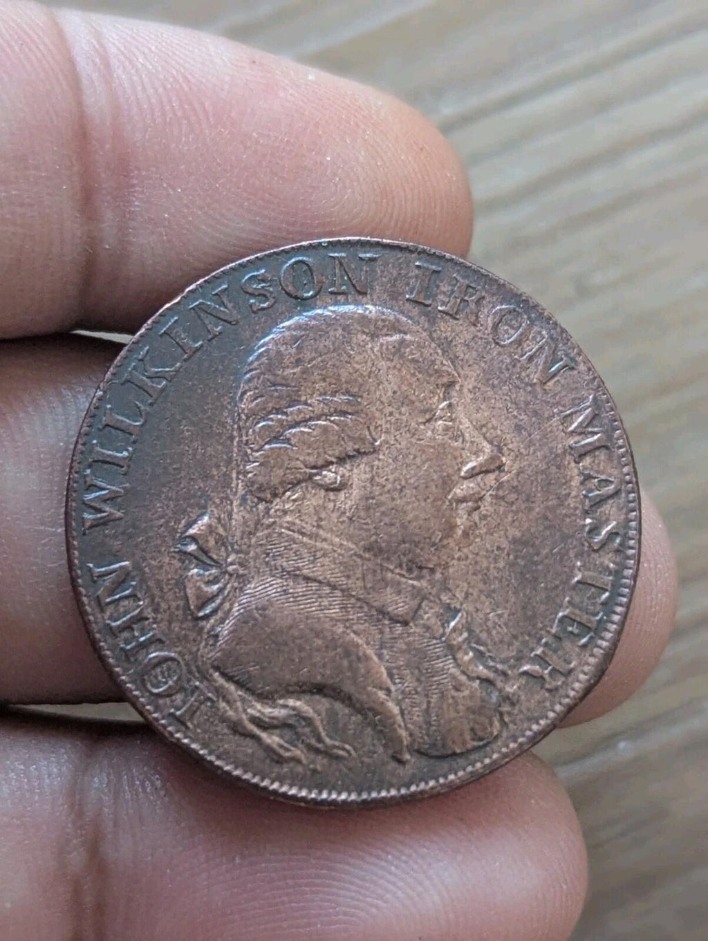 1793 JOHN WILKINSON IRON MASTER COPPER TOKEN