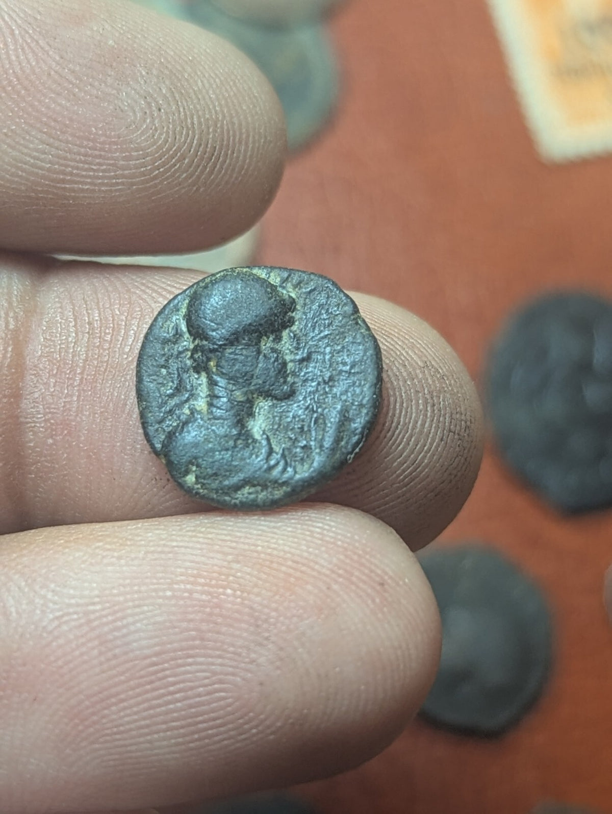 Vima Takto Coin de l'ère Kushan 1/4 Tettra Drachme Ancienne Inde Pièce Rare 112 après J.-C.