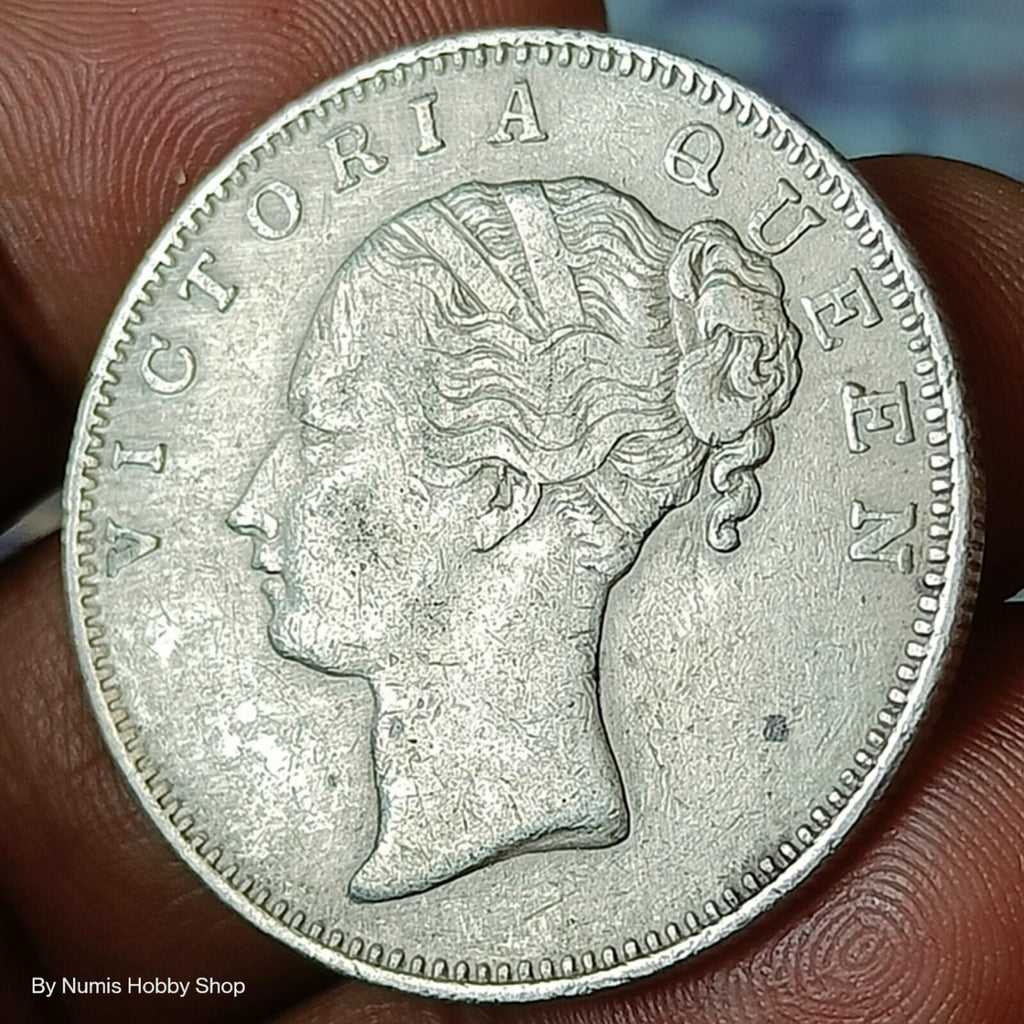 #N8#B10-Compagnie britannique des INDES ORIENTALES 1840 Victoria REINE Roupie indienne en argent à l'effigie de la reine