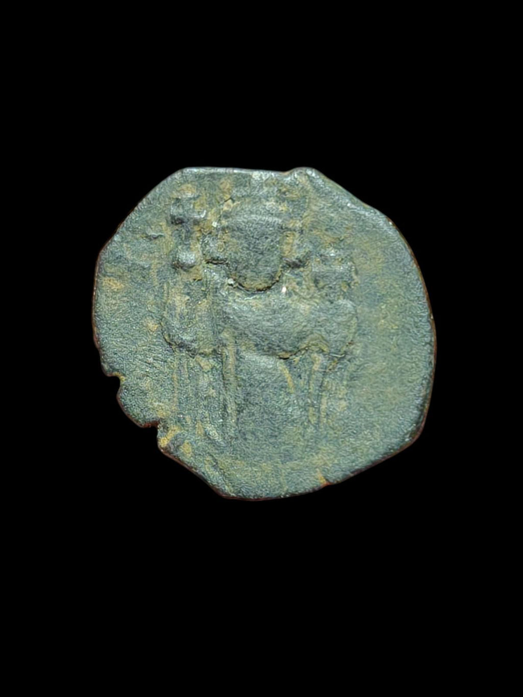 Arab Byzantine Umayyad Caliph. Mu'awiya Hims Emessa in Sorya Islamic Coin"'