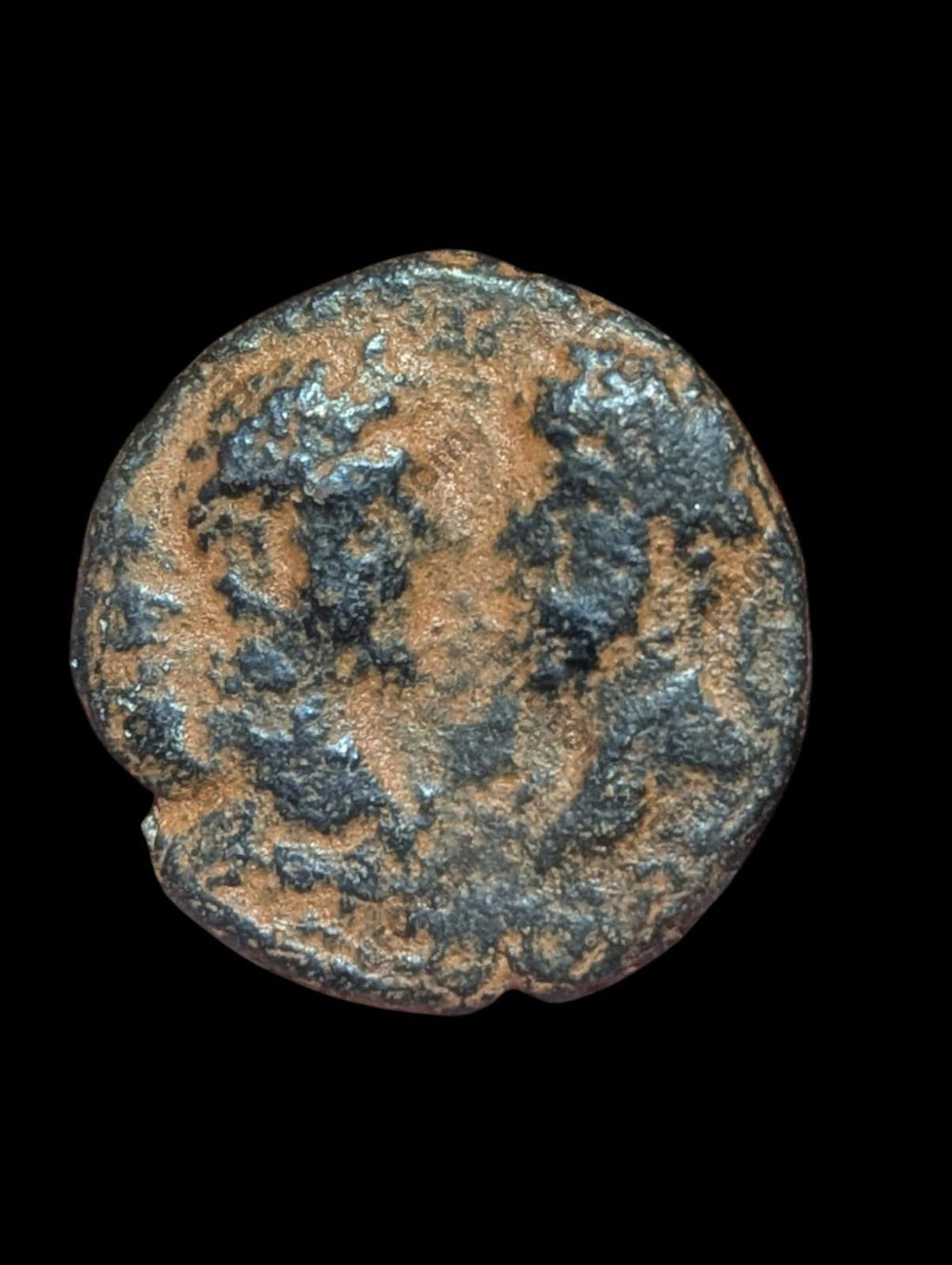 Roman Marcus Aurelius & Lucius Verus AE 23 Taureau bondissant Phénicie Arados Aradus R