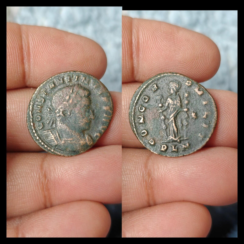 RARE Nummus - Constantinus I Laureate, CONCORD Londinium