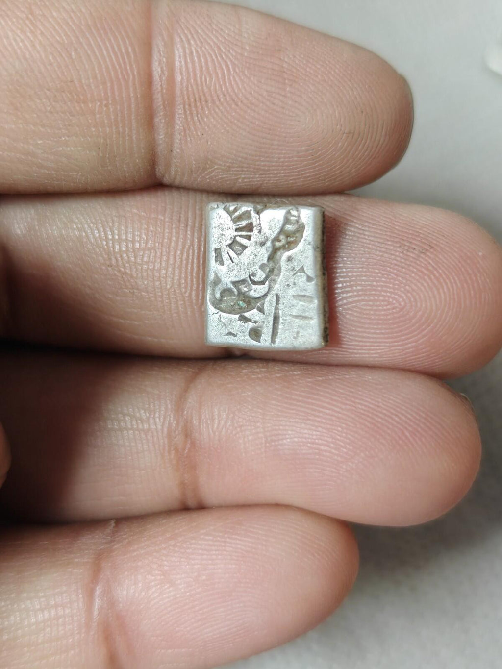 Magadh Silver Coin Ancient Punch Mark 400 BC Mauryan Dynasty India