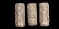 Agate Stone King Ancient Near Eastern  Cylinder Intaglio Bead
