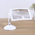 3X Desktop Brighter Viewer Screen Magnifier 360 Degree Rotating Bracket Desktop Magnifying Glass with LED Lights